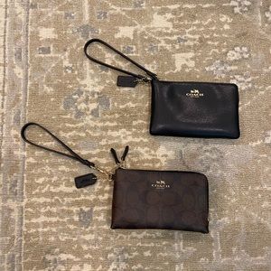 TWO Coach Wristlets